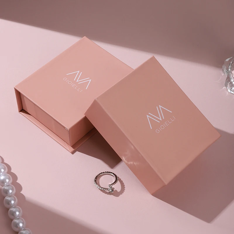 A1 Hot Selling New Product Pendant Box Book Shaped Paper Jewelry Box Engagement Proposal Ring Necklace Jewelry Boxes