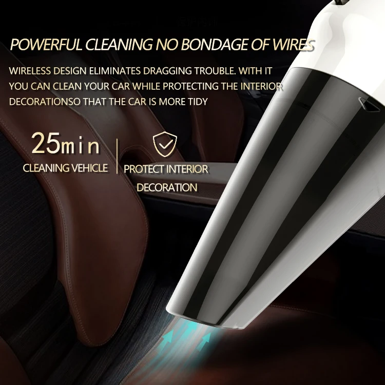 Portable USB Rechargeable Household 4500Pa Powerful Vaccum Handheld Cordless Auto High Suction Vacuum Cleaner for Car