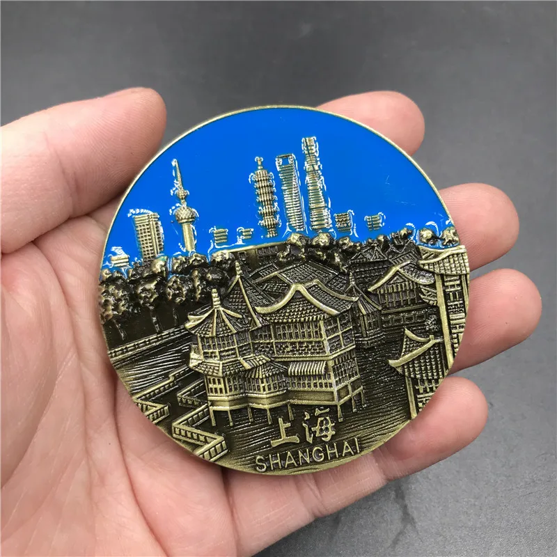 customized wholesale refrigerator magnet stickers 3d fridge magnets mental magnetic refrigerator souvenirs fridge magnet