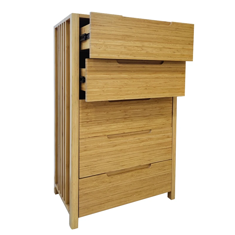 Chest of drawers 2021 Living room simple and creative natural wood tea cabinet Chinese style Tea side cabinet