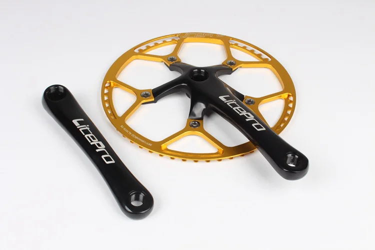 Litepro Chain ring Crankset 130 BCD Folding Bike BMX Single Speed Chainwheel 170mm Crank tooth 45T 47T 53T 56T 58T