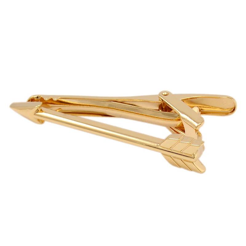 SAVOYSHI Gold-color Arrow Tie Clips for Mens Necktie Pin High Quality Personality Gift Tie Bar Free Carving Name