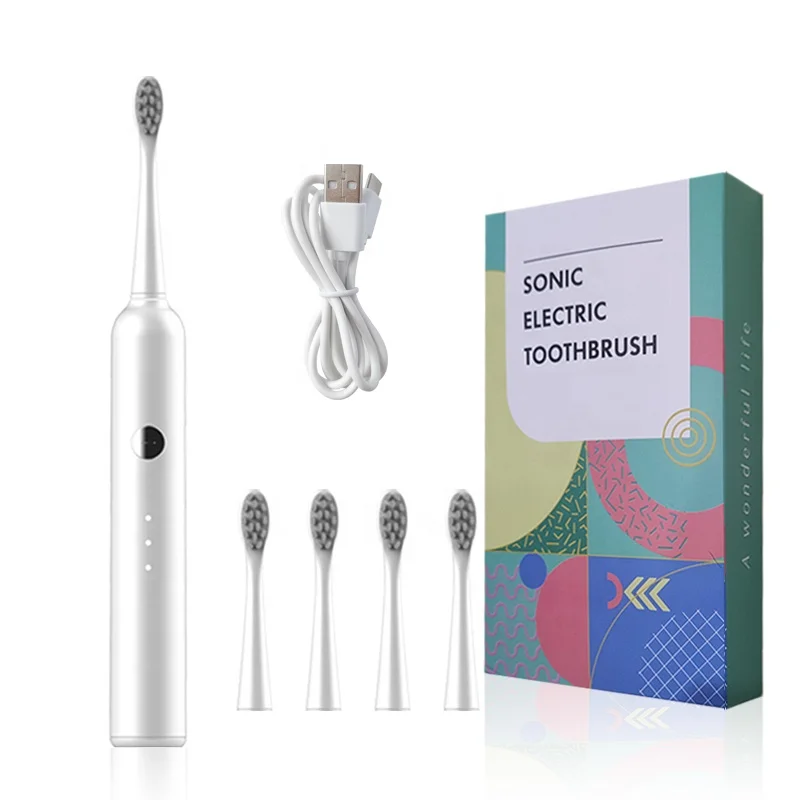 Free Sample 10 Years Oral Care Factory USB Rechargeable Powered Viberate Automatic Sonic Power Smart Auto Toothbrush