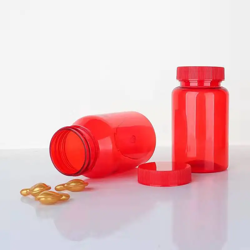 100ml red high-grade PET capsule bottle medical pet bottle
