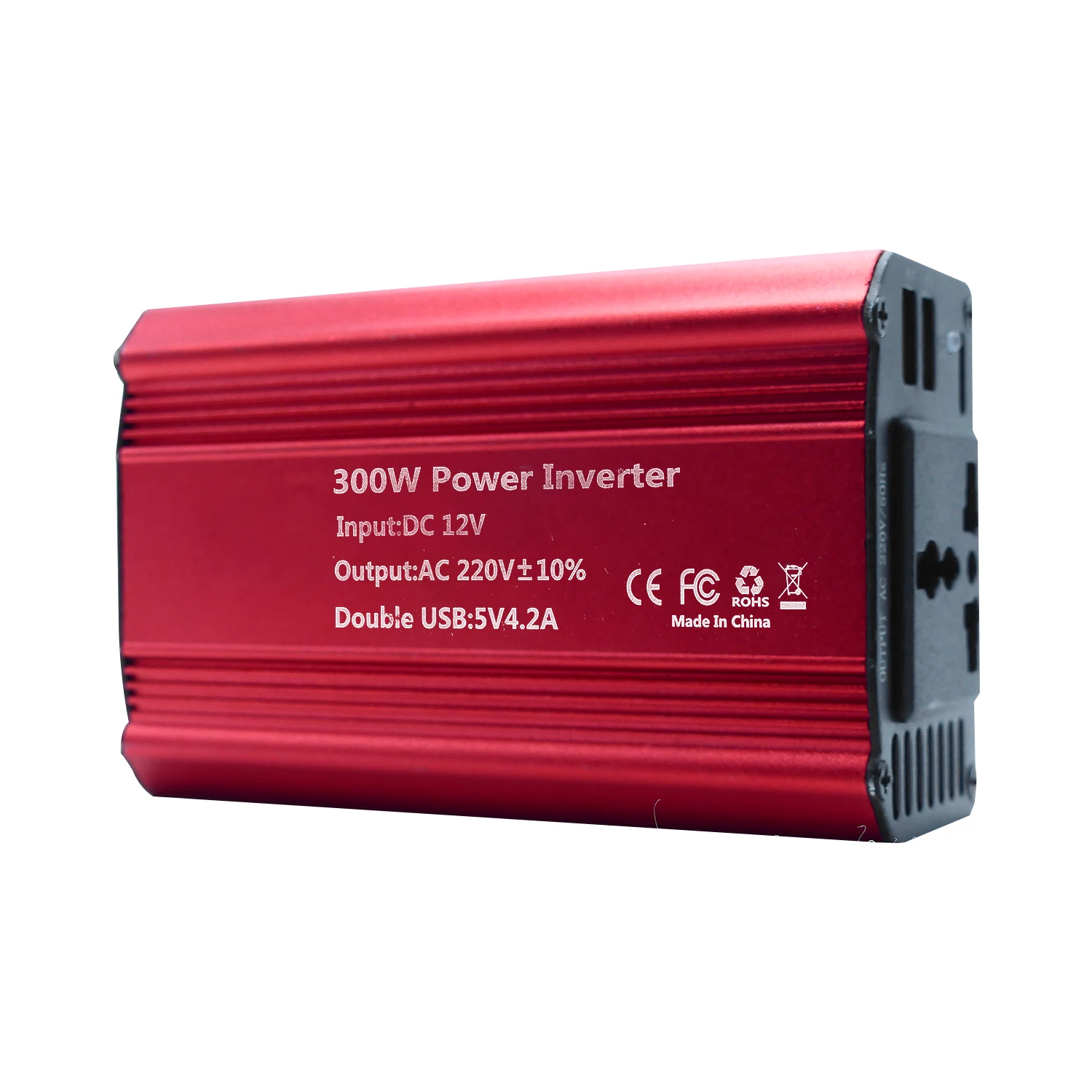 7900-300W(110) 300w Power Inverter Dual Usb  With Red Or Black Outlet Car Outlet Adapter For Road Trip Camping