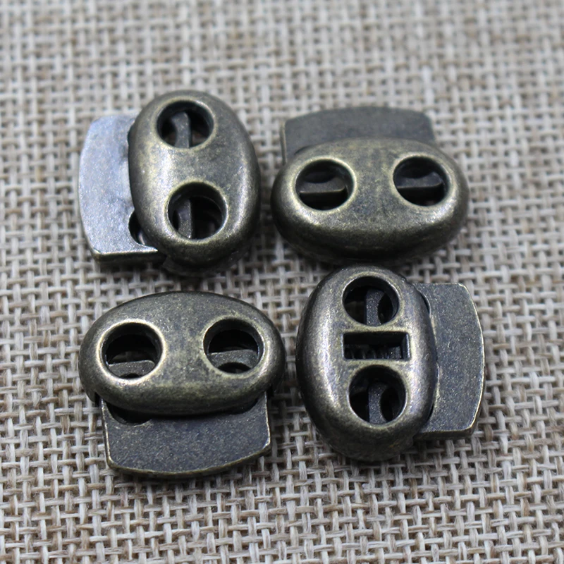 New style  pig nose metal drawstring cord end stopper with lid cord end lock