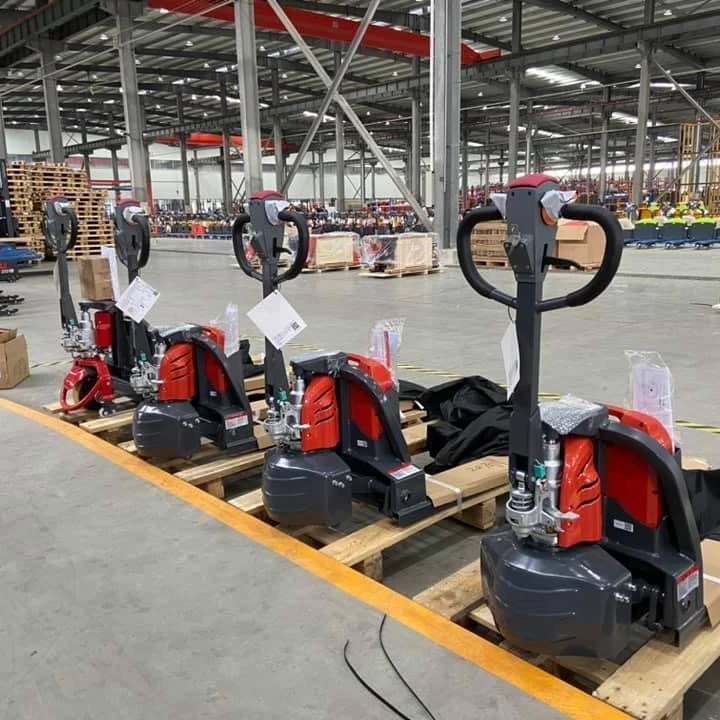 WELIFTRICH hydraulic lift forklift lion small three industrial wheel new model fork jacks electric pallet truck for sale