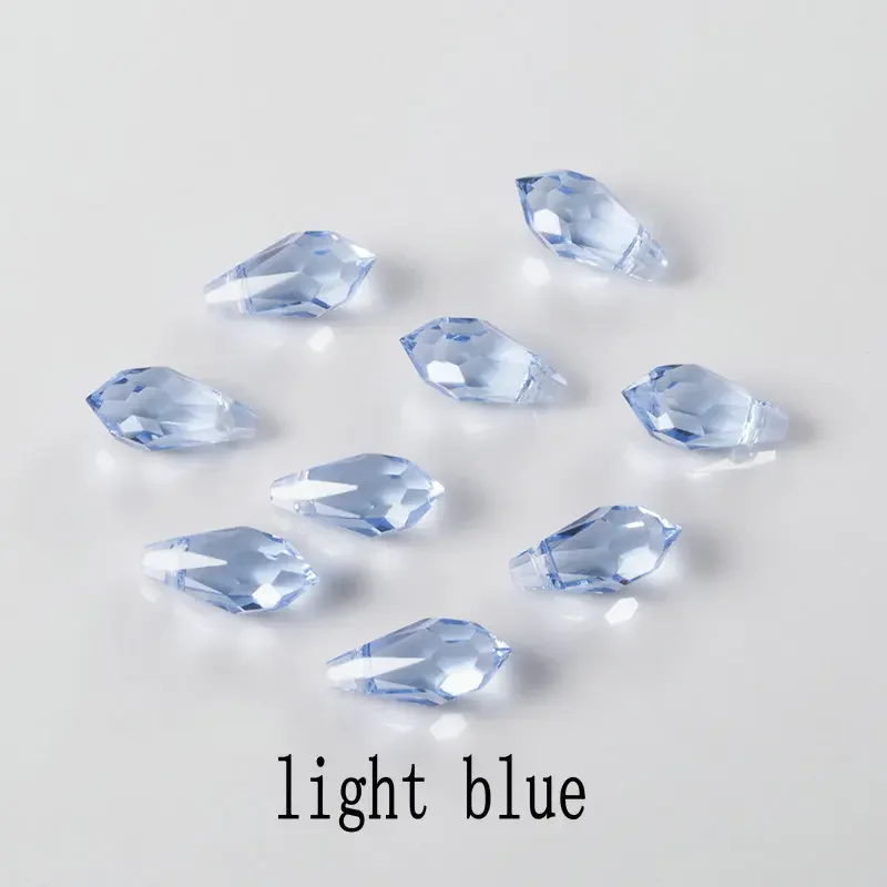 Best Sell Crystal Tear Drop Shape Beads Glass Beads  Loose Spacer Round Beads For Jewelry Making DIY multiple  Colors