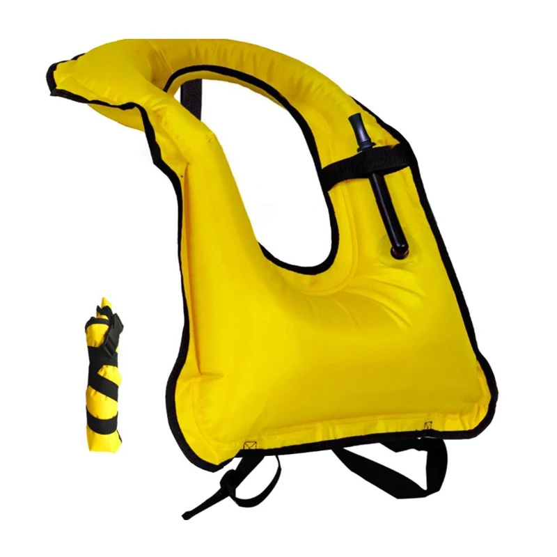 210 Denier Nylon Tpu Diving Equipment Self Inflatable Life Jacket,Inflatable Life Snorkel Vest