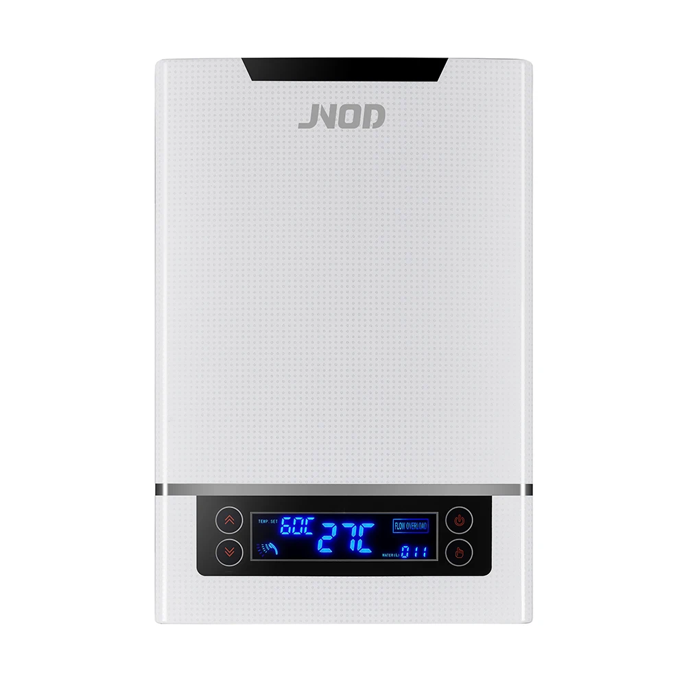 JNOD high quality 380v bathroom shower 3 Phase electric instant tankless hot water heater for Commercial shower
