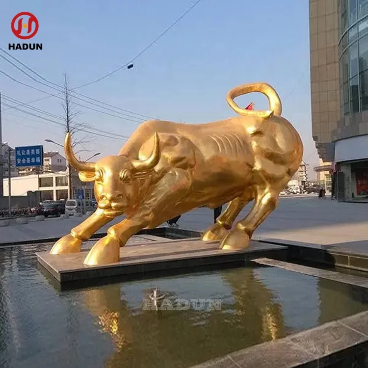 В натуральную величину полноразмерные бронзовые статуи быка скульптура животных для продажи