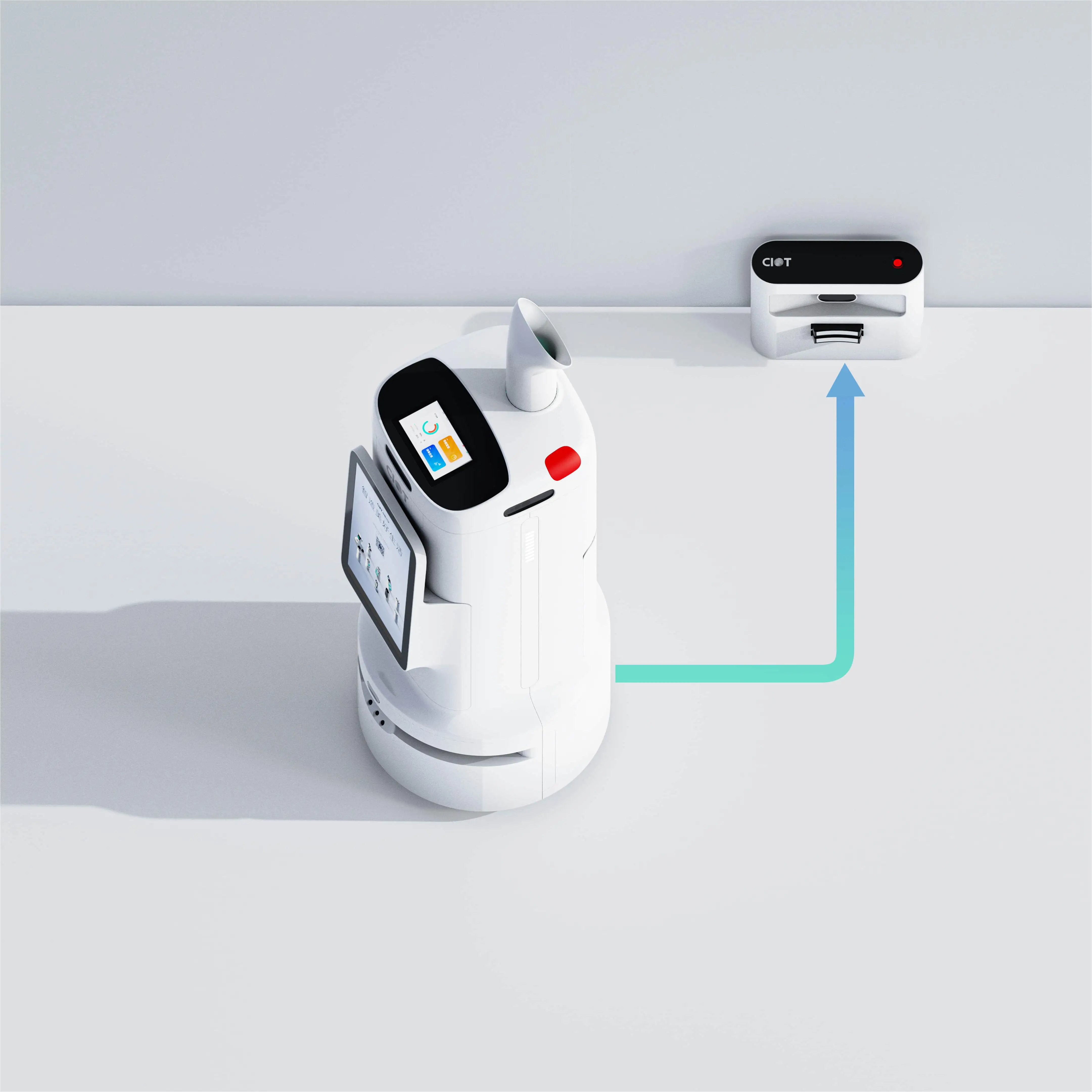 Indoor White Autopilot Disinfection Spray Robot Sanitizer for Hospital