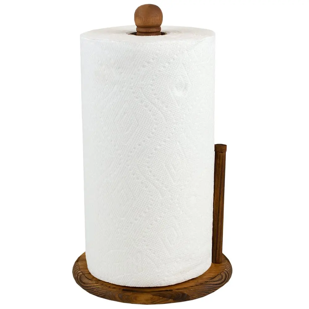 Pine Countertop Paper Towel Holder Rustic Kitchen Paper Towels Holder