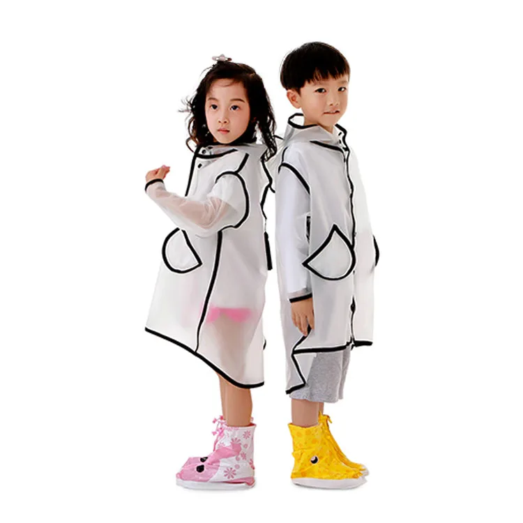 Cheapest wholesale  lightweight customized fashion kids raincoat rain jacket poncho