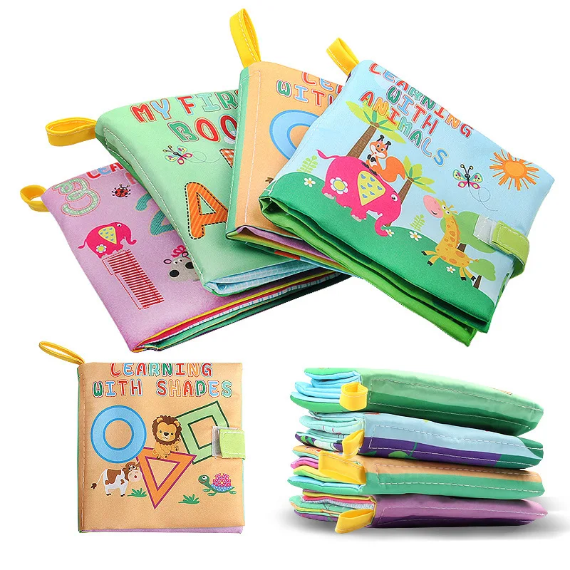 Baby three dimensional cloth book early education cloth book with ringing paper baby toy educational toy