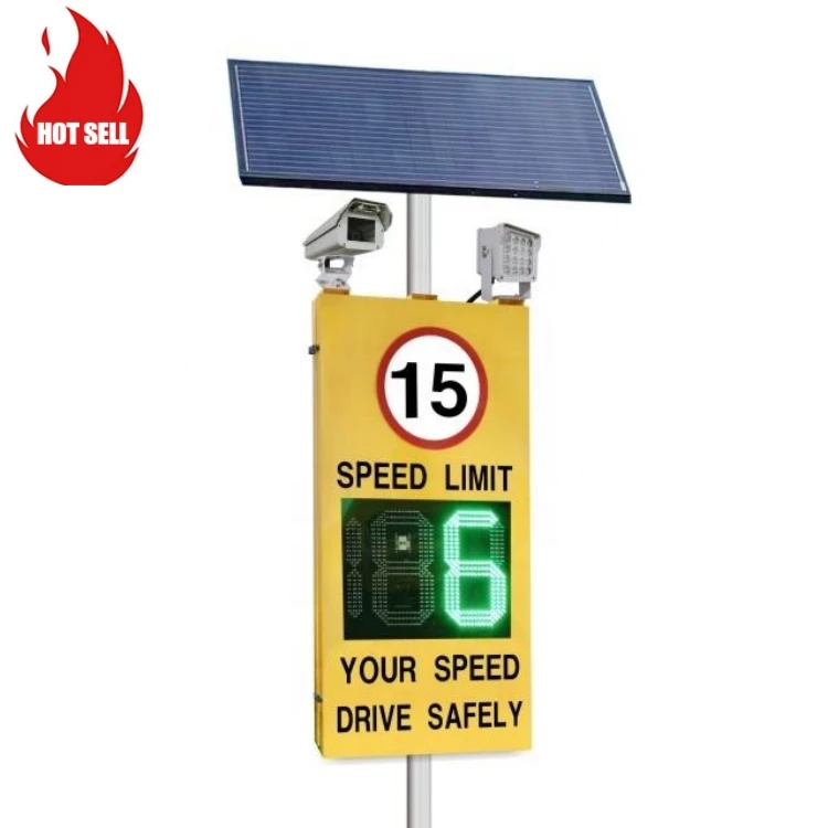 Hot Sell Road Warning Sign Solar Radar Speed Limit Sign LED Display Radar Traffic Sign for Road Safety