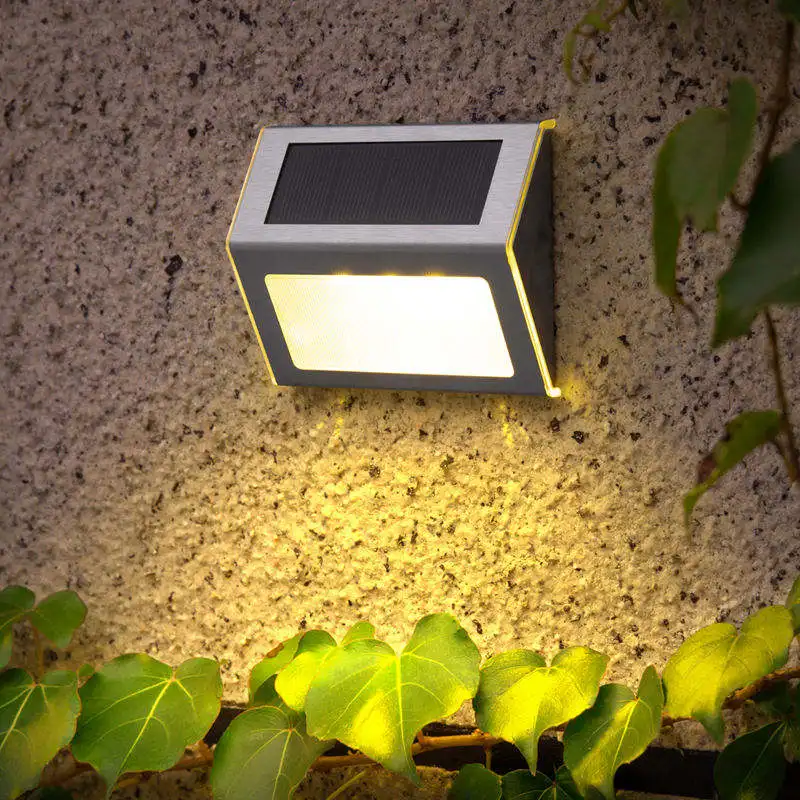LED Solar Outdoor Lights Waterproof Garden Fence Decoration Wall Lamp Sunlight Powered Garden street light