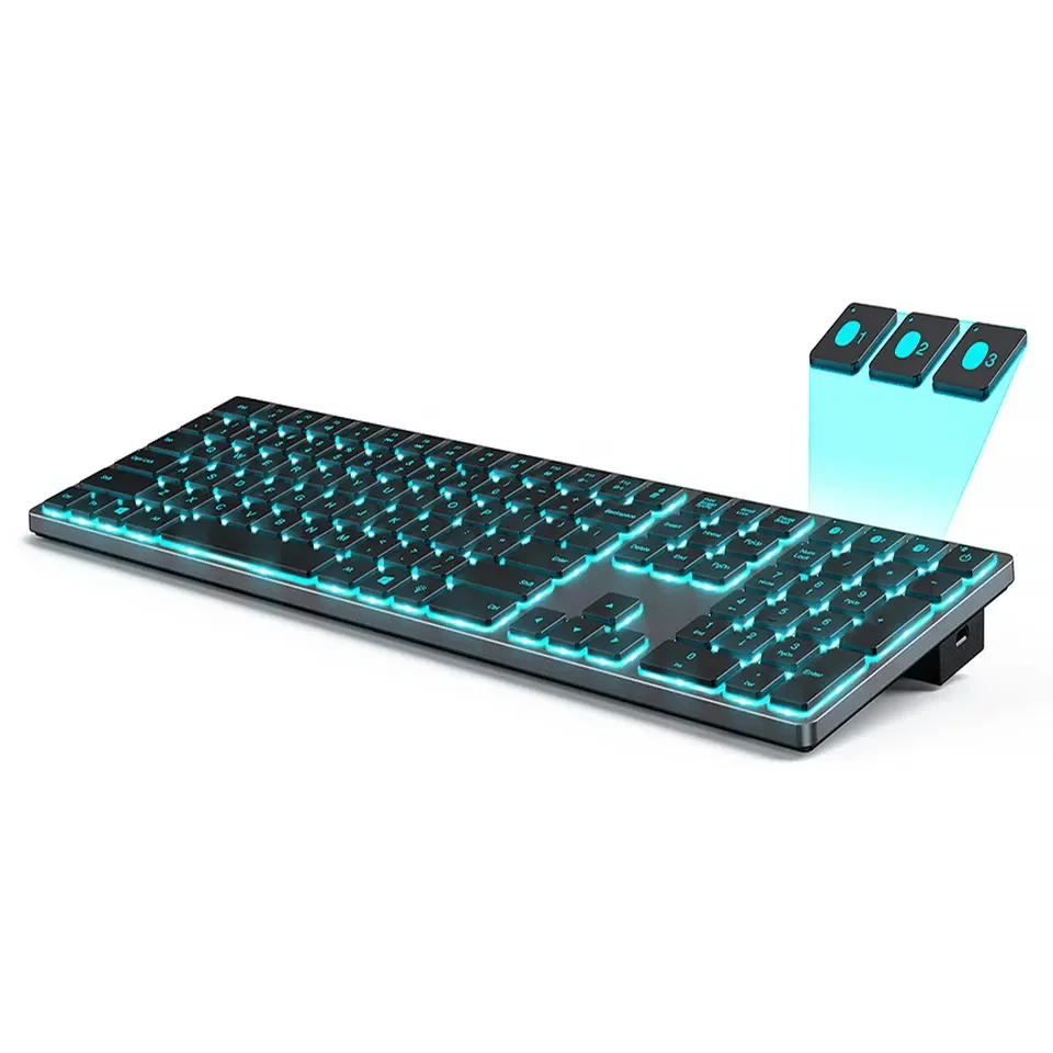 Seenda ZXBT3 нескольких устройств тонкий Bt3.0 синий зуб беспроводной клавиатуры Для Imac, Macbook Air, Windows, Mac Pc планшетов