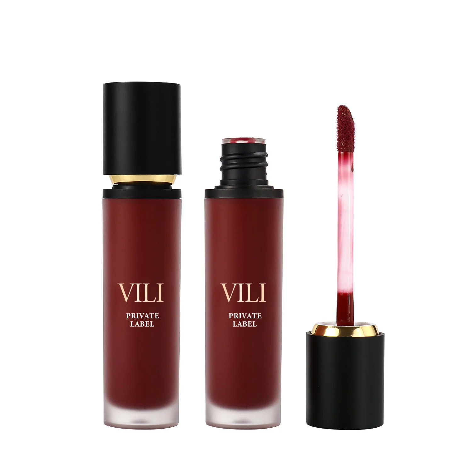 Wholesale Supplies 48 Shades Lip Professional Round Tube Stick Customize Logo Volumizing 8.4g Glitter Lipgloss