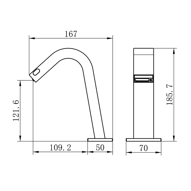 New Design Brass Chrome Motion Automatic Tap Smart Sink infrared Faucet Touch Sensor Water Mixer