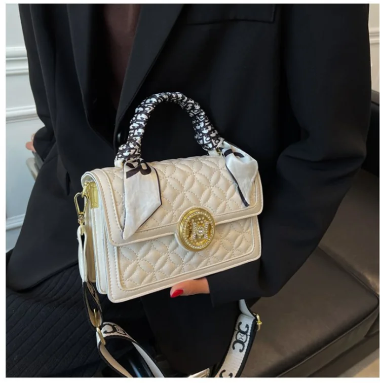 2022 spring new fashion retro diamond handbag shoulder bag