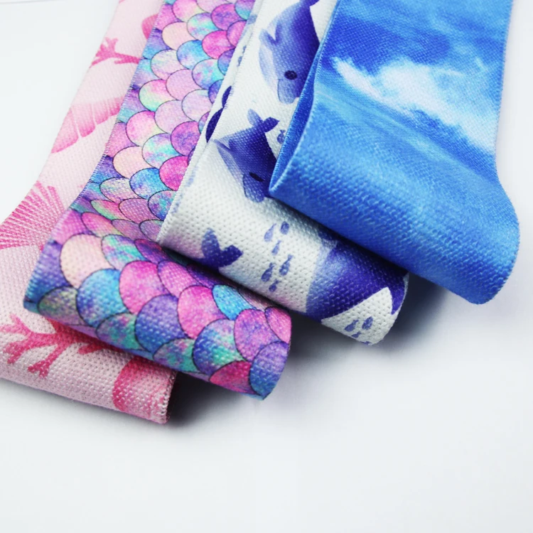 High Quality Custom Elastic Exercise Cotton Polyester Hip Circle Fabric Resistance