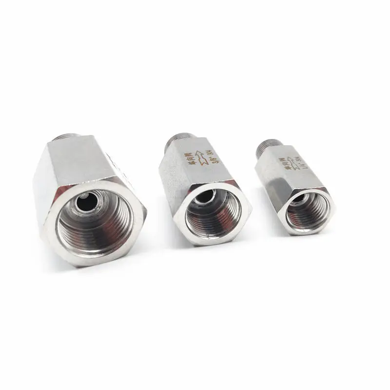 Male One-Way Check Valve 304 316 Sanitary Stainless Steel Anti-Return One-Way Check Valve