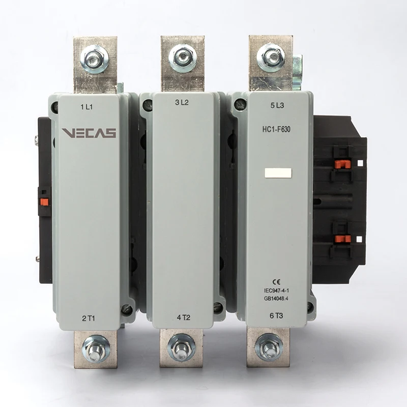 Vecas HC1-F Series AC contactor 500 Amp 630 Amp silver alloy contact Matching CJ20 model 220V 380V