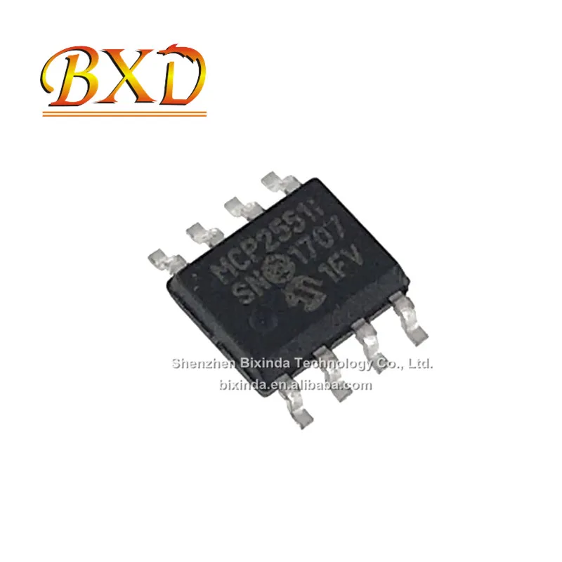 100% New and original MCP2551 MCP2551I MCP2551-I/SN SOP8 Microcontroller