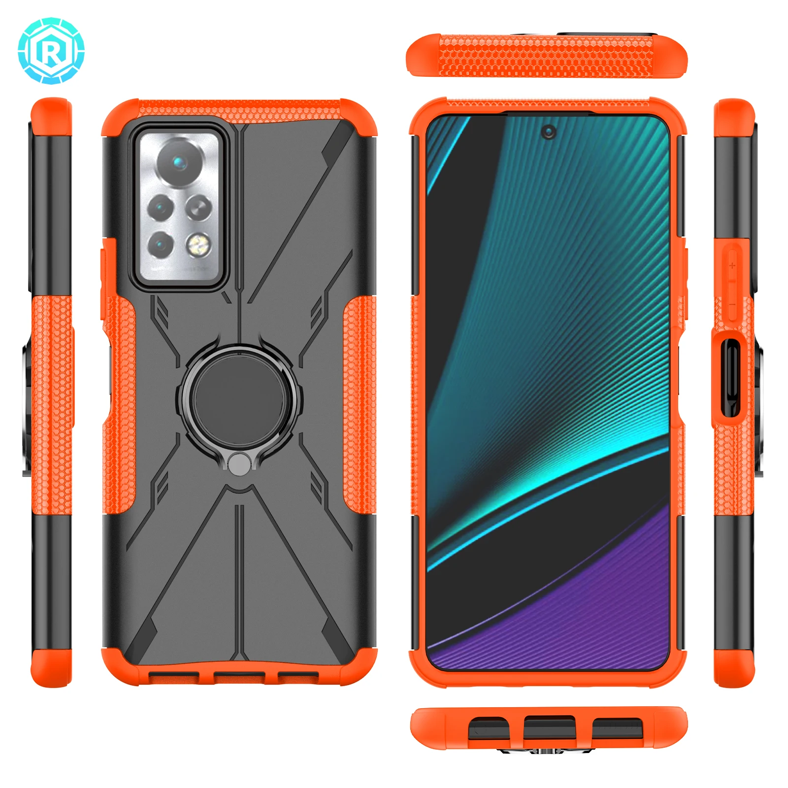2022 Новый Модный чехол для телефона 2 в 1 Противоударная задняя крышка для сотового телефона с держателем для Infinix note 11 pro Чехол для телефона