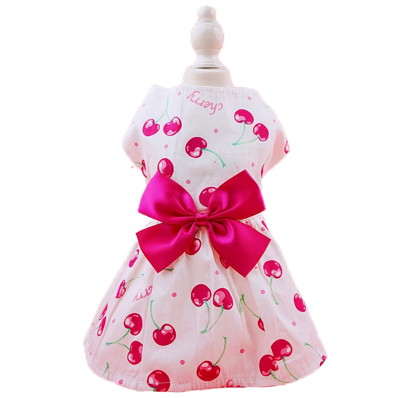 Hot Sale Custom Fashion Cotton Soft Dog Cute Dress Printed Skirt Pet Tutu Skirts