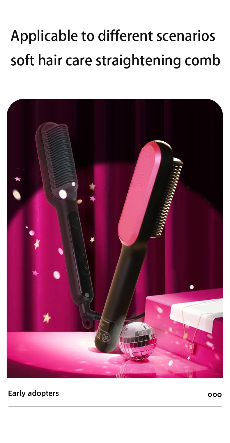 Anion Hair Straightener Comb wholesale high quality OZONE tech mist