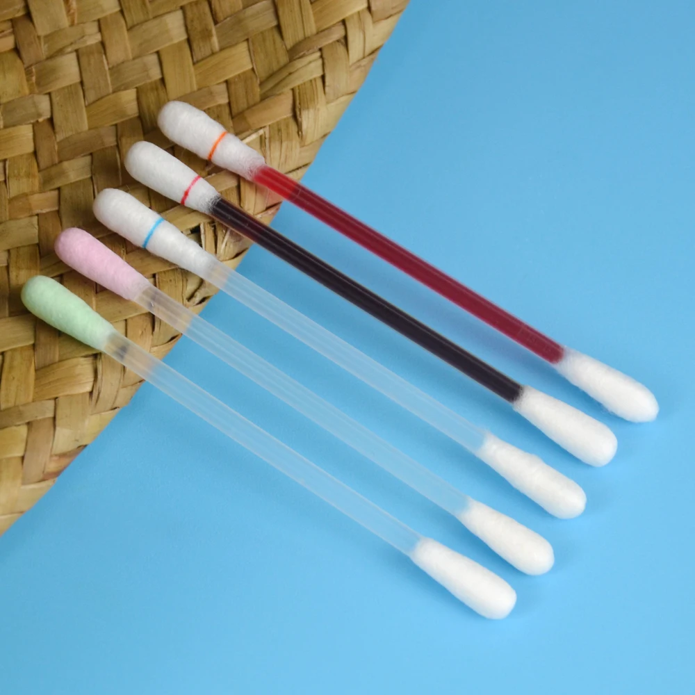 Disposable sterile liquid filled повидон-iodine disinfection cotton swab