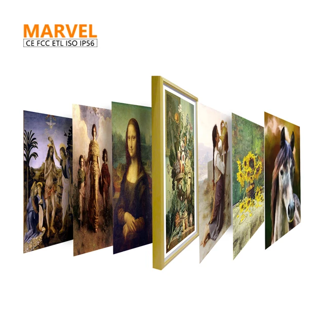 oil paiting digital photo frame wall mounted wallmount custom wireless digital photo frame