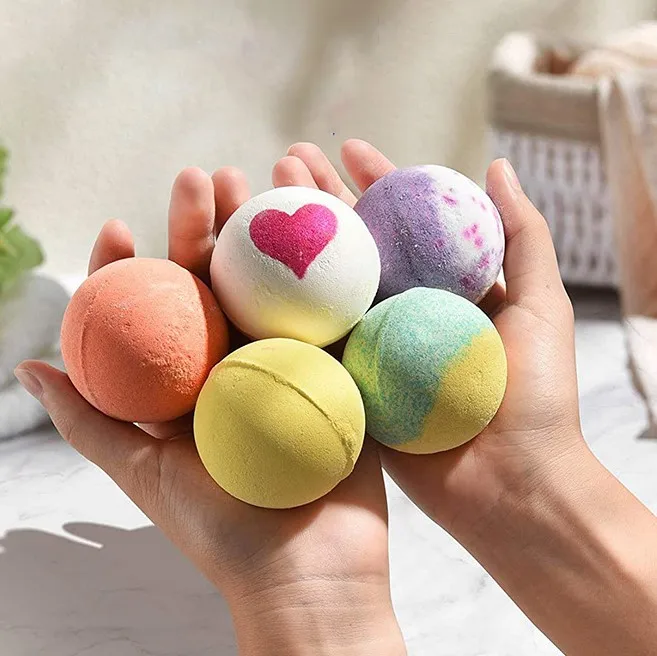 New Product Organic Vegan Rose Bubble Fizzy Bath Bombs