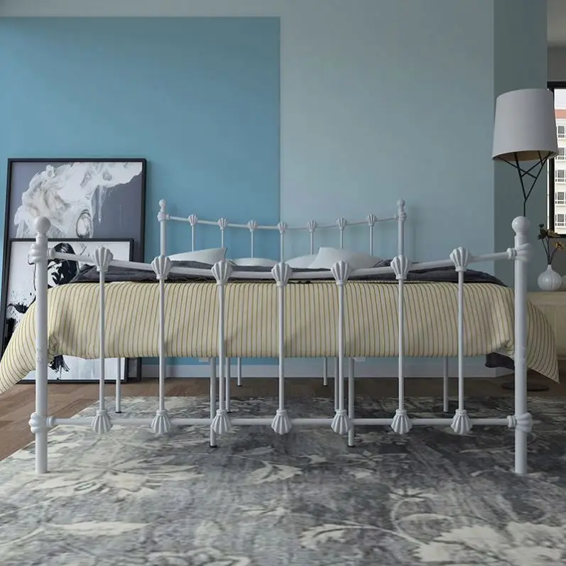European Modern Minimalist Wrought Iron Princess Double Bed Creative Design Of Bed Frame