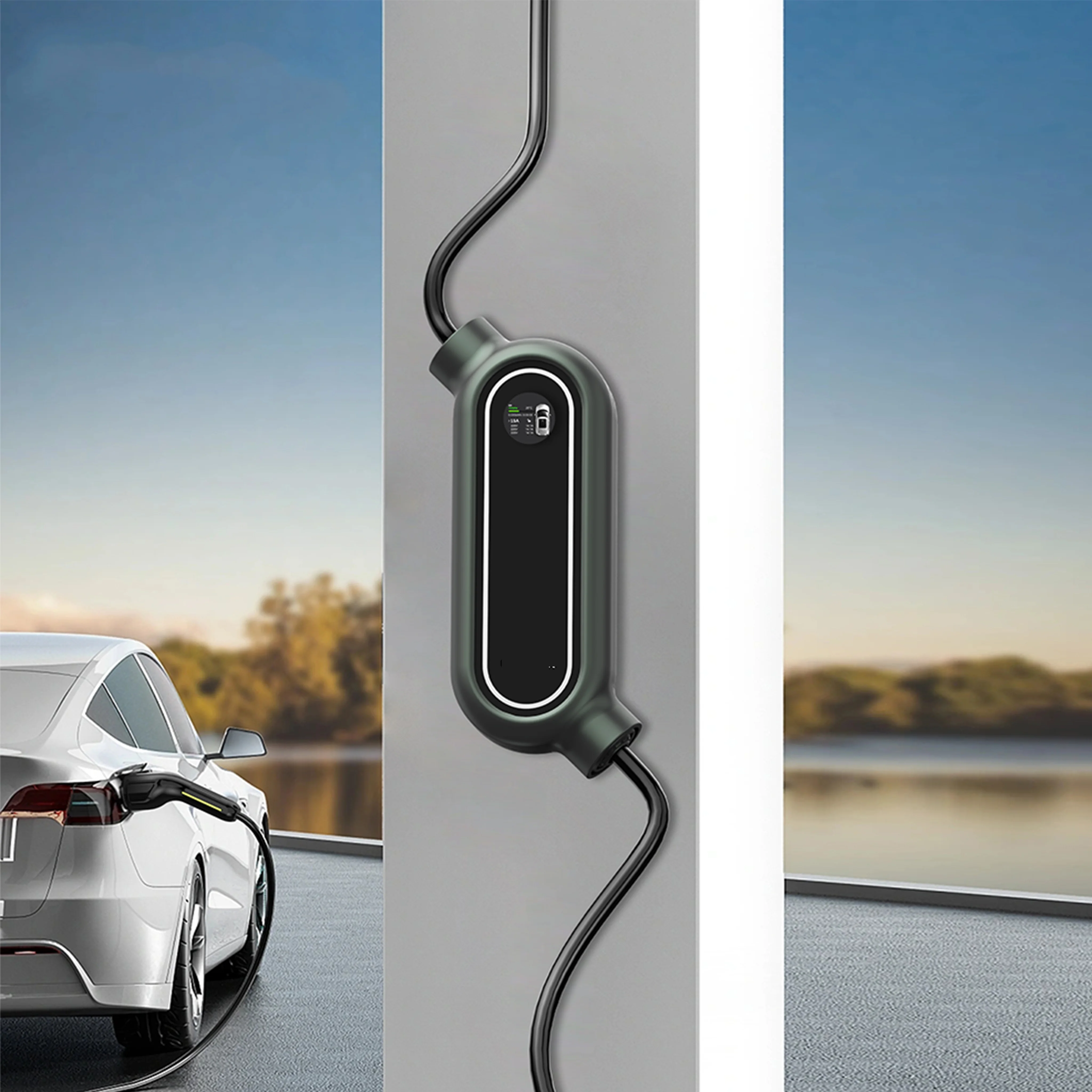 11kw 22kw 16A 32A Fast 450V AC Portable Mobile EV Car Charger Station AC Type 2 11KW Manufacturers