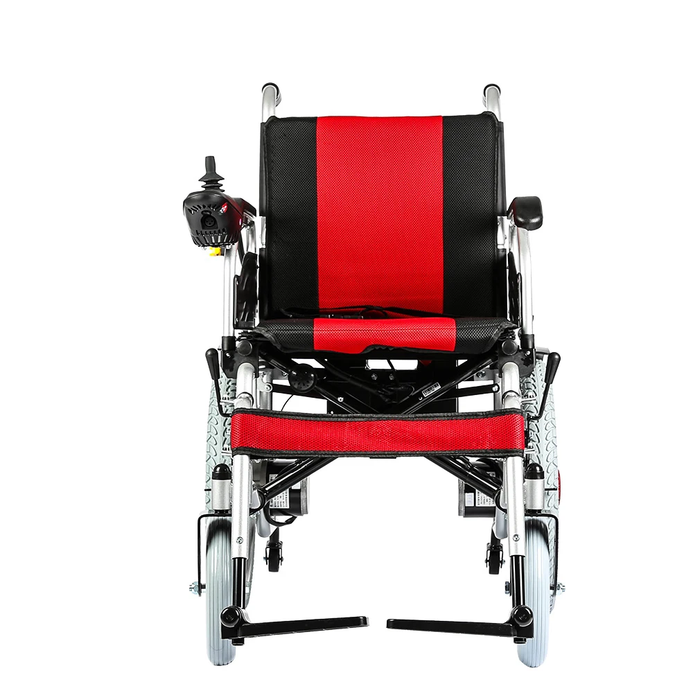 Cheap Folding Portable Handicapped Power Electric Wheelchair with Flip-up Armrest for Adult Disabled