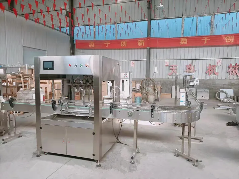 Automatic 8 filling nozzles cooking oil edible oil filling packing machine line