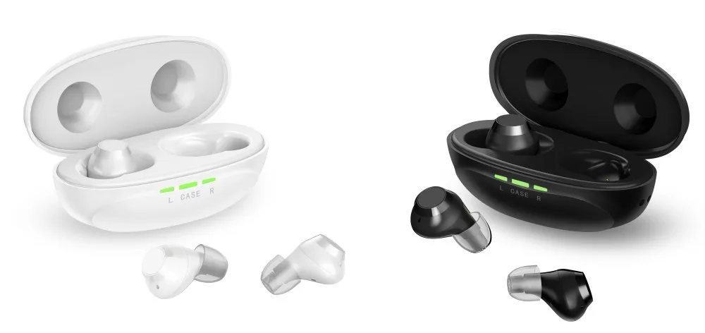 JINGHAO High Quality Wireless Hearing Aid Invisible Digital Hearing Aid Rechargeable For Seniors Deafness With Charging Case