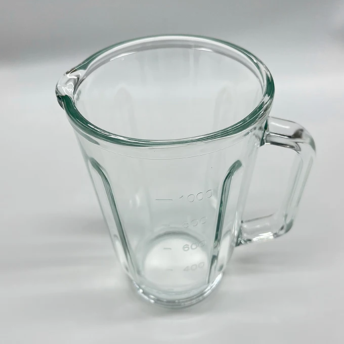 Custom logo Glass Blender Glasses cup mixer jug  jarro redondo vasos de licuadora juicer blender parts replacement blender glass