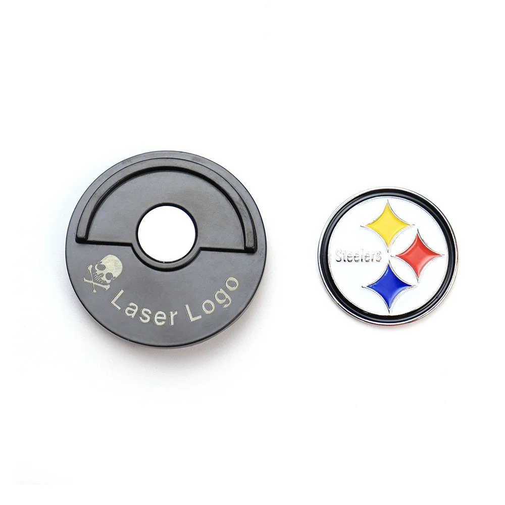 Custom High Quality Strong Magnet Unique Golf Ball Markers Classic Metal Magnetic Hat Golf Cap Clip