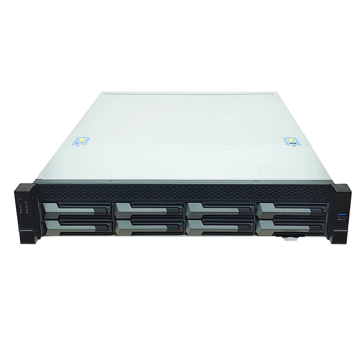 2u server case 8*sas or sata 3.5/2.5 HDD hot swap 12G nas rack mount chassis