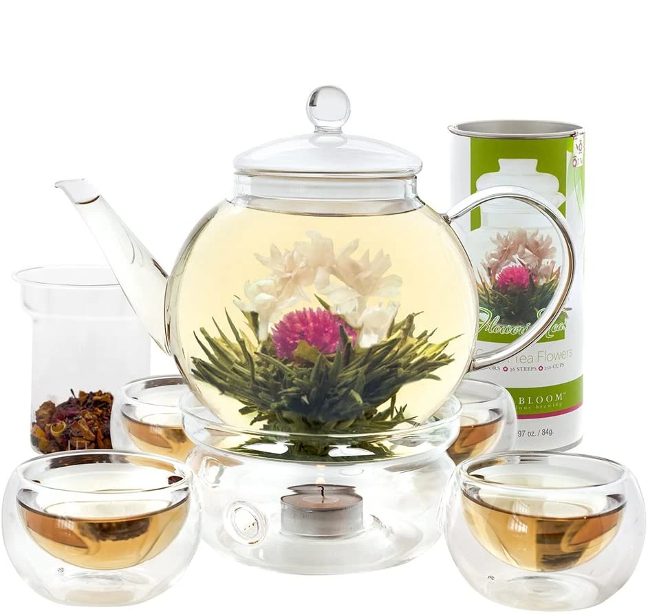 Durable Glass Tea Warmer High Borosilicate Glass Candle Tea Warmer Glass Teapot Warmer