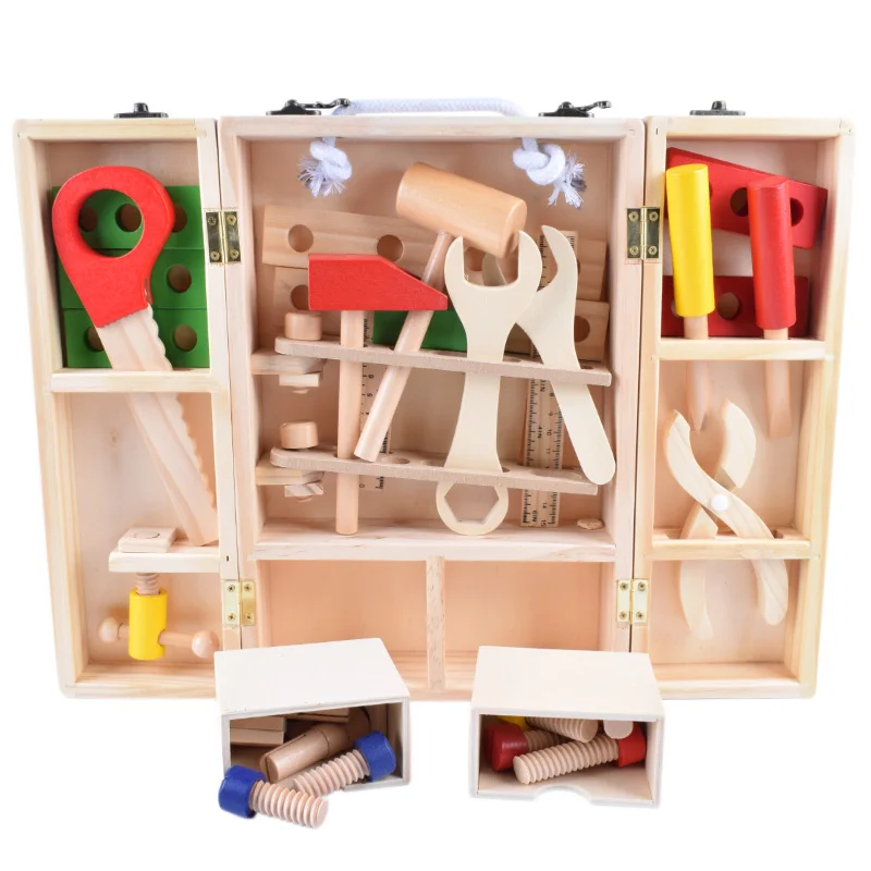 Preschool Educational Wooden House Toy Multifunction Training Kids Action Ability DIY Handmade Tools Toy
