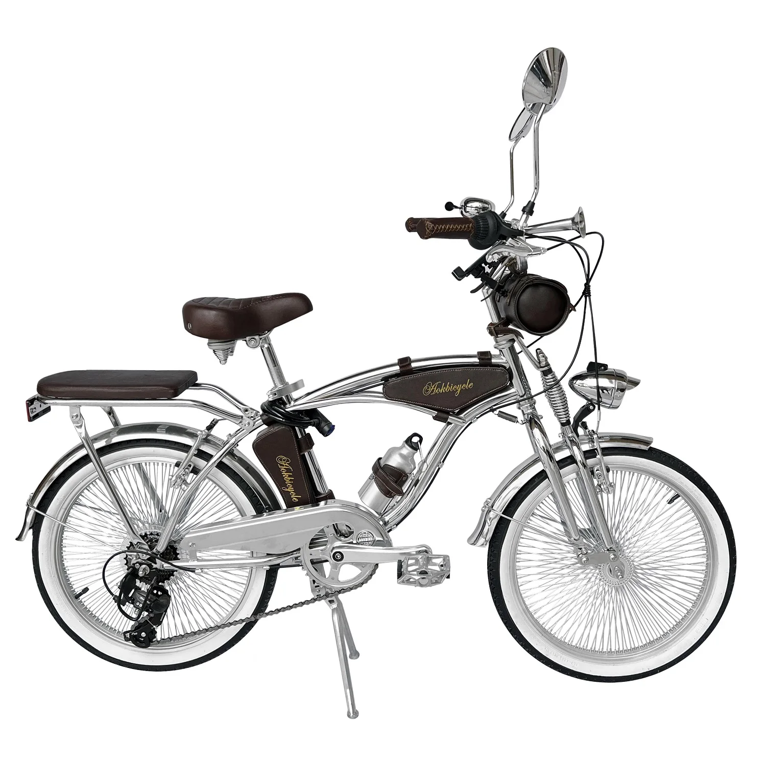 20 Inch Indian Spring Fork Chrome Beach Cruiser Bike  Shimano 7 Speed Classic Bicycle in Store