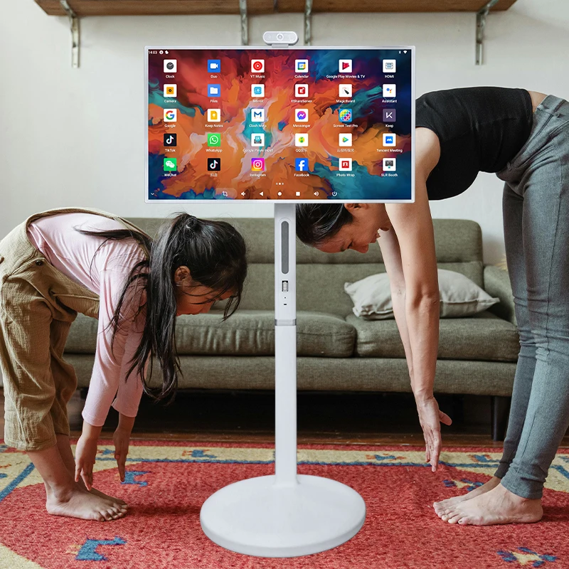 Battery Power Easy Move Around Portable Smart TV 32Inch Full HD Cheap Smart Touchable Television