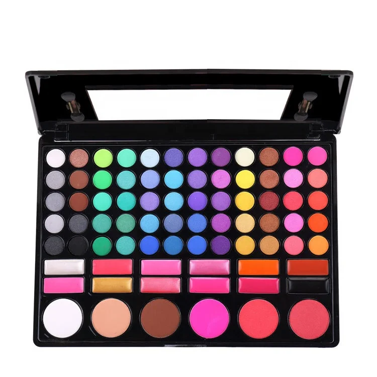 Профессиональная индивидуальная торговая марка, большие тени для век, румяна, полный набор для макияжа