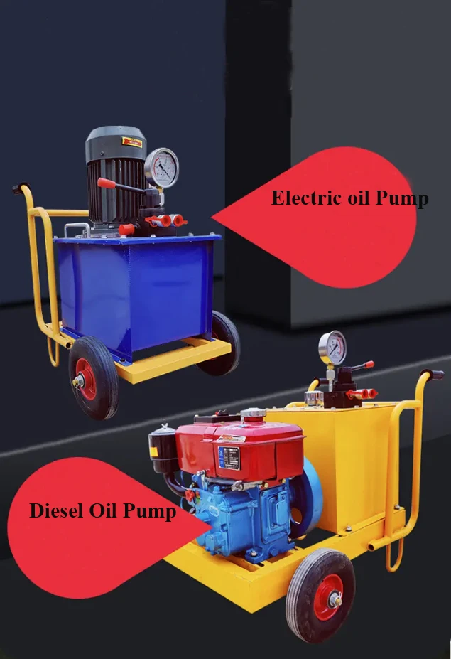 8 HP diesel pump station Hydraulic Wedge Rock Splitter