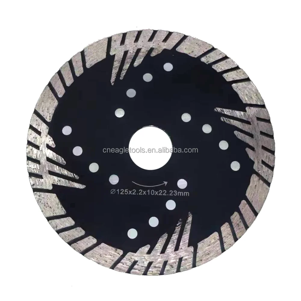 125/150/180mm Air Cutting Machine Quality Tools Diamond Cutting Blade Wet or Dry Grinding Saw Blade for Granite Quartz Stone